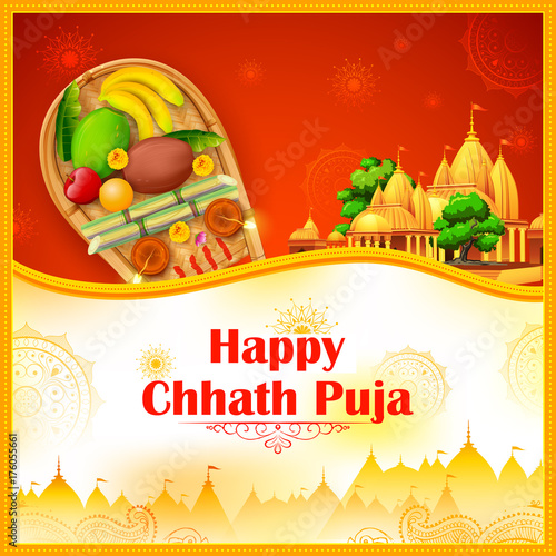happy chhath puja holiday background for sun festival of india buy this stock vector and explore similar vectors at adobe stock adobe stock happy chhath puja holiday background