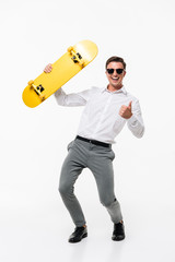 Wall Mural - Full length portrait of a happy successful man