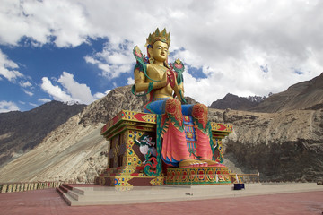 Wall Mural - Statue of Buddha near Diskit Monastery in Nubra Valley, Ladakh, India