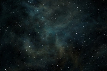 Canvas Print - space background with nebula and stars