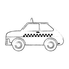 Sticker - taxi service isolated icon