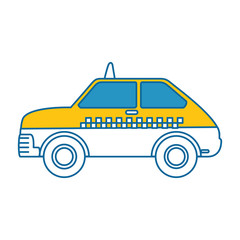 Sticker - taxi service isolated icon