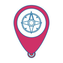 Sticker - pointer location with compass