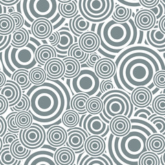  Circle seamless pattern. Seamless circle vector illustration background. Repeating geometric tiles. Concentric circles