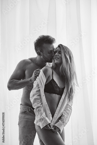 Passionate Couple During Foreplay Passionate Couple During Foreplay