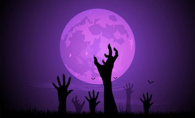 Poster - Halloween, alberi, zucche, paura, tutti i santi