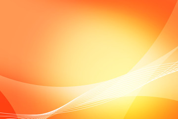 Wall Mural - Abstract orange and yellow background of abstrack warm curves wave line overlay. Orange technology abstract background style.