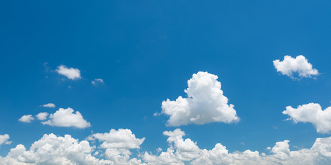 Wall Mural - wonderful blue sky and white clouds panorama