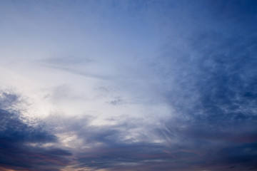 Wall Mural - Sky and clouds / Sky and clouds at twilight.