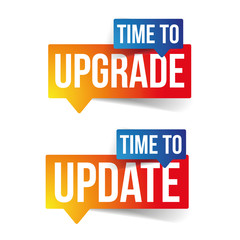 Time to upgrade update sign label