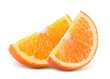 orange slices isolated on a white background