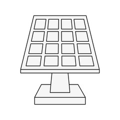 Poster - solar panel icon image vector illustration design