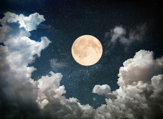 Naklejka na meble full moon on night sky