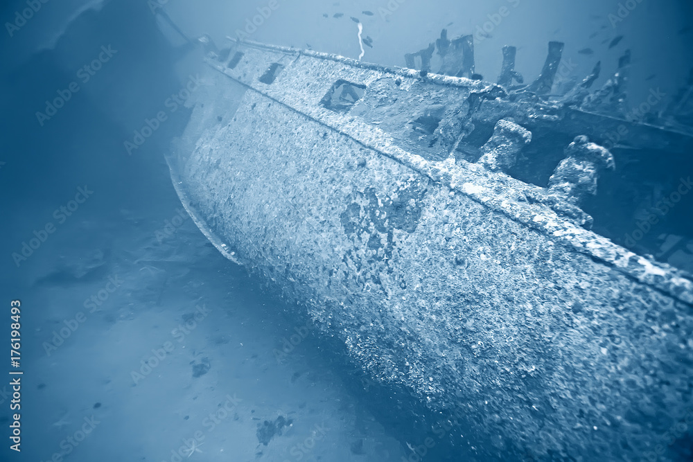 Photo Art Print Shipwreck Diving On A Sunken Ship