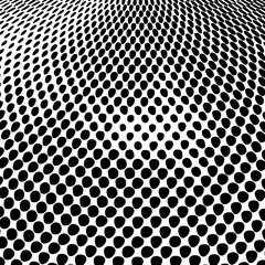 Wall Mural - vector abstract dotted background. black and white halftone effect vector illustration.
