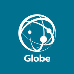 Poster - vector logo globe