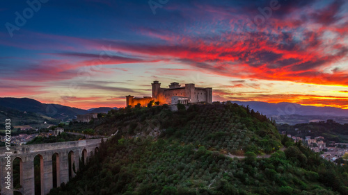 Stunning sunset over the ca...