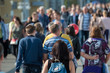 © Anton Gvozdikov - Crowd of people on the street. No recognizable faces