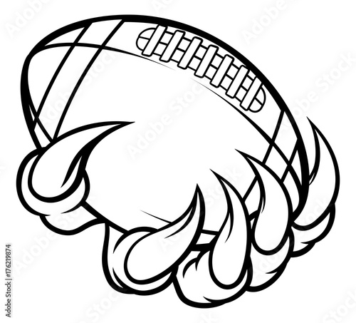 Monster animal claw holding...