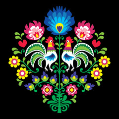 Plakat wzór kwiat sztuka natura ornament