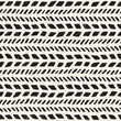 © Samolevsky - Seamless pattern with hand drawn brush strokes. Ink doodle illustration. Geometric monochrome vector pattern.