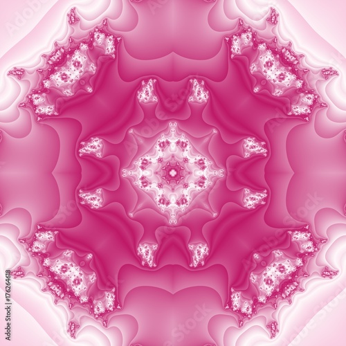 Zdjęcie XXL Piękny kwiatowy wzór w fractal design. Używalne jako opakowanie
