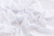 © peangdao - White cloth background and texture, Crumpled of white fabric abstract