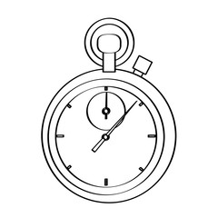 Poster - Isolated chronometer icon on a white background, Vector illustration