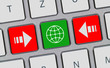 Globe Icon on Keyboard