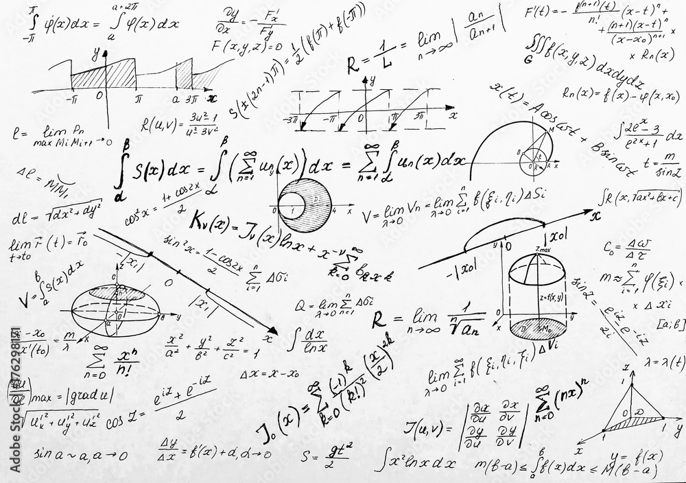 Advanced Calculus On Whiteboard Wall Mural | Wallpaper Murals-Angelov