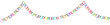 christmas paper chain vector