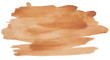 Leinwandbild Motiv watercolor stain, brown for design