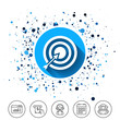 © blankstock - Target aim sign icon. Darts board symbol.