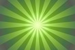 Suburst cartoon background with light green rays