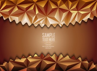 Wall Mural - Abstract polygon background with space for text