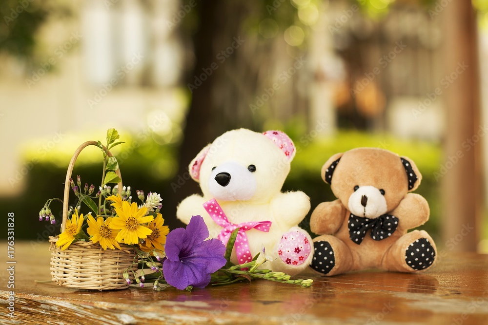 sweet couple teddy bear
