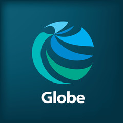 vector logo globe