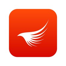 Wing Icon Digital Red
