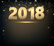 © Vjom - Golden 2018 New Year background.