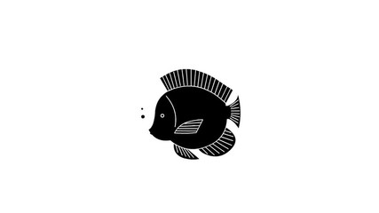 Poster - Swimming Fish ( Seamless Loop Animation) 