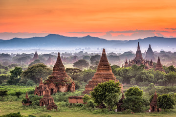 Fototapete - Bagan, Myanmar Temples