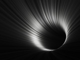 Fototapeta Perspektywa 3d - Abstract digital background, black tunnel 3 d