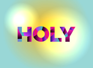 Sticker - Holy Theme Word Art Illustration