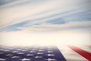 Sticker - Composite image of digitally generated american national flag