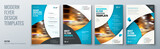 Fototapeta  - Flyer template layout design. Business flyer, brochure, magazine or flier mockup in bright colors. Vector