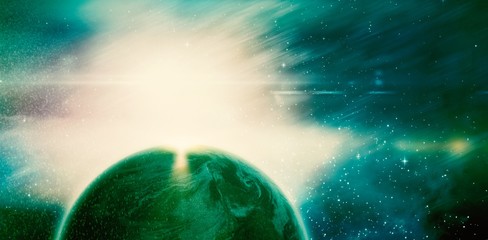 Wall Mural - composite image of composite image of globe