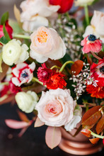 Close Up Of Flowers Bouquet