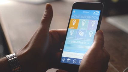 Smart Home Device - Home Control with house automation app on smart phone