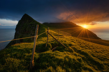 Wall Mural - mykines fence