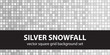 © Olga - Square pattern set Silver Snowfall. Vector seamless tile backgrounds